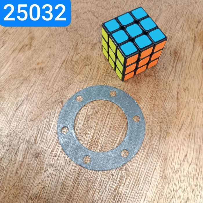 Прокладка приймальної труби ЯМЗ до турбіни КРУГЛА 6 отворів металоазбест