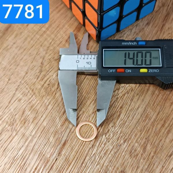 Шайба мідна 10х14х1,5 ЯМЗ 312482-П29 зливна трубка форсунки (Україна)