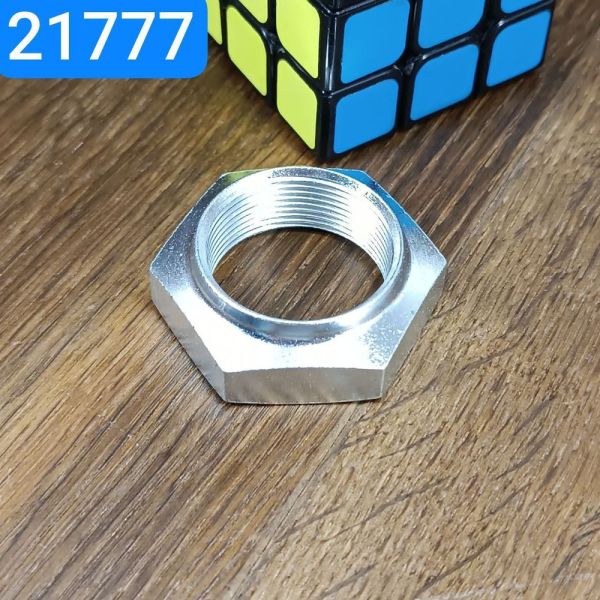 Гайка М33х1,5 ЗІЛ ПАЗ гайка кріплення фланця вторинного валу коробки передач Сталь45 цинк