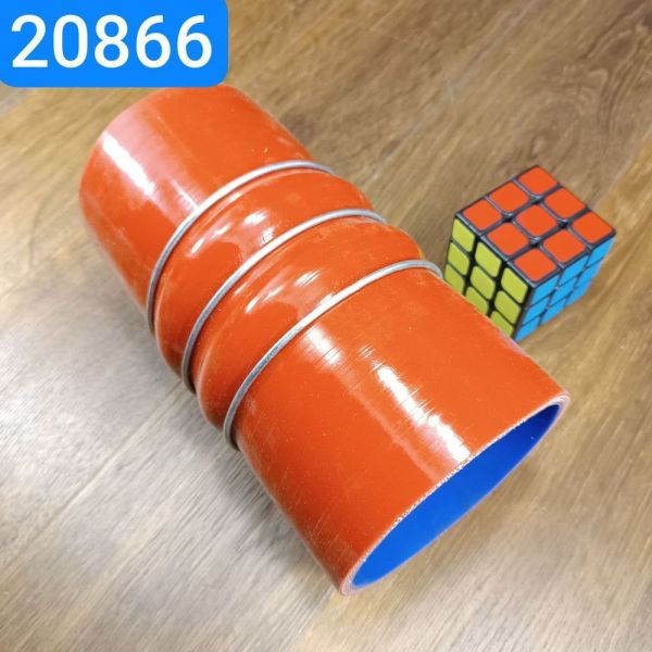 Патрубок силіконовий прямий 100х205 гофра2 КАМАЗ MERCEDES інтеркулер MVQ