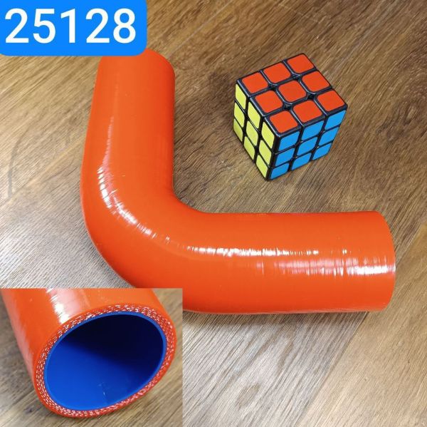 Патрубок силіконовий кут 90 ° 50х100x100 4сл S5мм MVQ