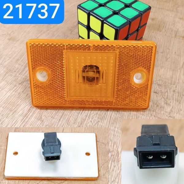 Ліхтар габаритний МАЗ напівпричепа оранжевий LED світлодіодний 24V 65х115мм