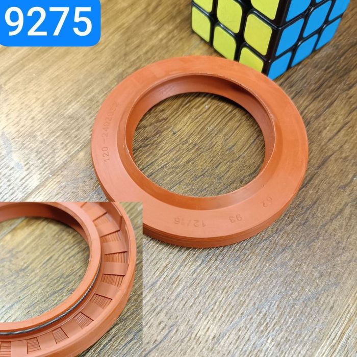 Сальник 62х93х12/16 ЗІЛ 130 УРАЛ 375 колінвал, роздатка, задній міст NBR червоний