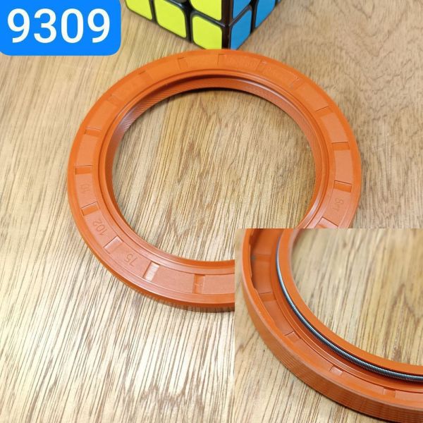 Сальник 75х102х10 КАМАЗ Е2 Е3 колінвал, ЯМЗ КПП, КРАЗ, МТЗ міст перед. прав.обер. червонийNBR