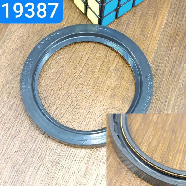 Сальник 80х105х10-1.2 КАМАЗ 6520 редуктор КР лев. латунь пруж. фторкаучукFPM +230°C "смердючий"