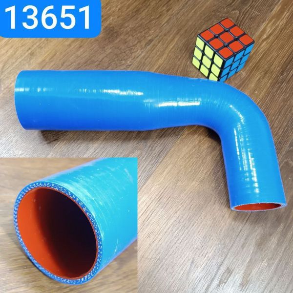 Патрубок радіатора КАМАЗ 53605М Cummins ISB6.7Е5 6ISBe4 нижній 60х270/48х132 силікон MVQ