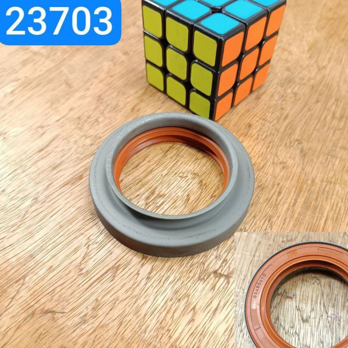 Сальник 55х80х10 ГАЗ із Двигуном. ЗМЗ 402 511 коленвал ЧЕРВОНИЙ з відбивачем прав.обертання (Україна)