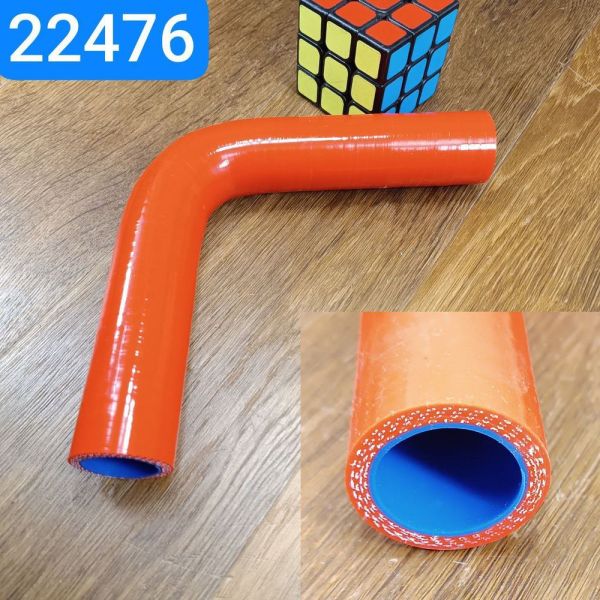 Патрубок силіконовий кут 90 ° 25х100x100 4сл S5мм MVQ