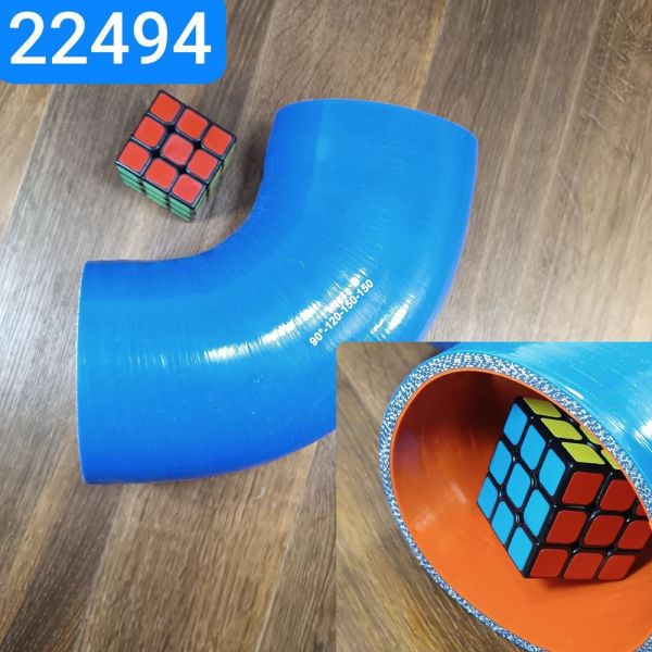Патрубок силіконовий кут 90 ° 120х150x150 4сл S5мм MVQ