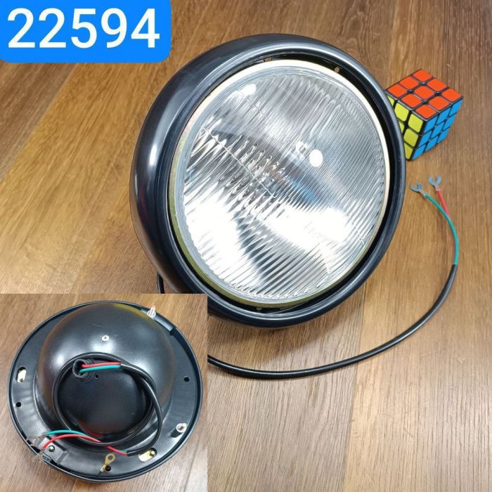 Фара ГАЗ ЗІЛ ПАЗ УАЗ з галогенкою H4 12V 60/55W ФГ122-3711010-БВ2 метал.корпус